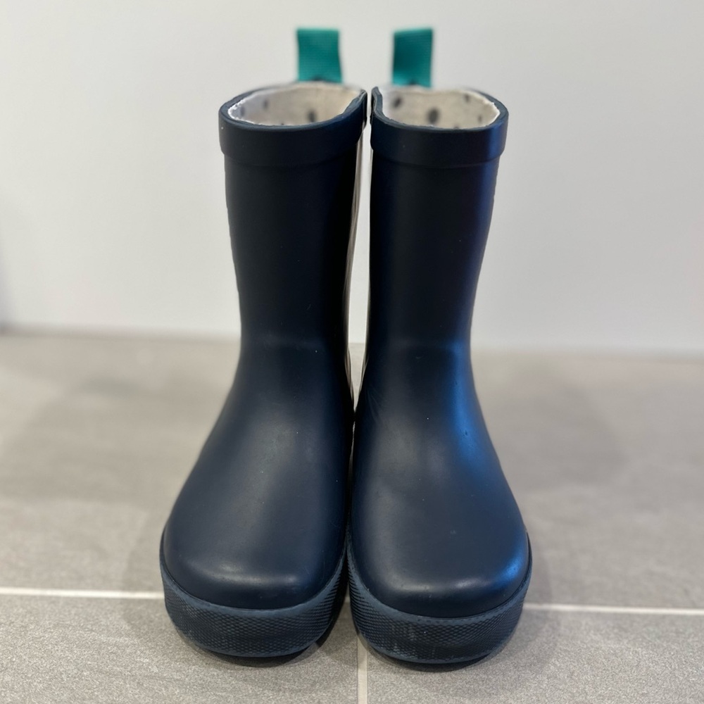 Ten Little Toddler Navy Rain Boots